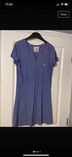 Blue and white stripe - and,